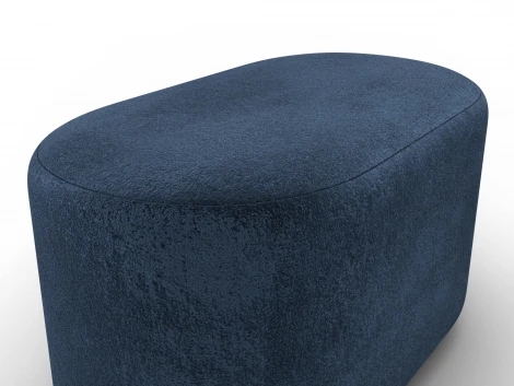 Пуф 007 (ДСП,Фанера/Пластик/Велюр/Синий) Лига Диванов 132379