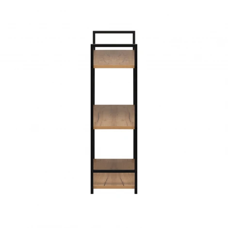 Стеллаж Leset Стилвуд 23 широкий, 3 полки 4687207095662 Металл, Черный