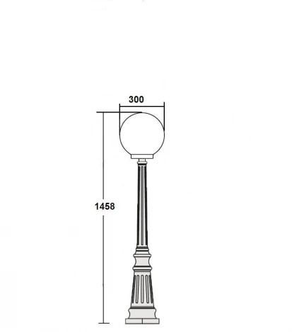 Наземный фонарь Oasis Light 88211L Bl