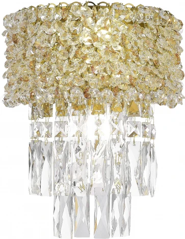 Бра ST Luce Seline SL1637.301.02 Латунь/Прозрачный, Янтарный E14 2*60W (220V, подвески)