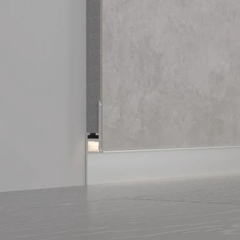 Профиль PLINTUS-FANTOM-H20-2000 ANOD (Arlight, Алюминий) 048685