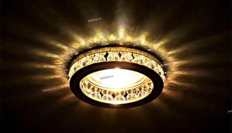 Встраиваемый точечный светильник Lightstar Monilo 031702 (220V, хрусталь)