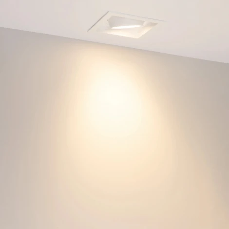 Встраиваемый светильник светодиодный MS-VORTEX-BUILT-S140x140-30W Warm3000 (WH-WH, 50 deg, 230V) (Arlight, IP20 Металл) 057924