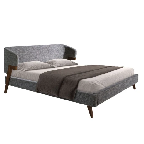 Кровать 7173/GC2323 из серой ткани 180 x 200 cm Angel Cerda 206605