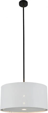 Потолочная люстра на штанге Escada Idea 10186/1S 1x60Вт E27, металл/ткань, чёрный (220V, круглые)