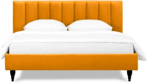 Кровать Queen II Sofia L 1600 ОГОГО (арт.577454), (Ткань/Желтый)