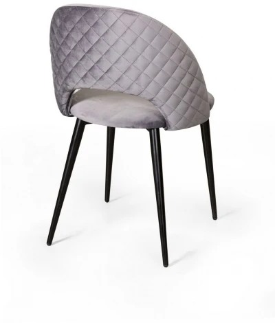 Стул Max ромб, бархат светло-серый 26 Top Concept custom 78086