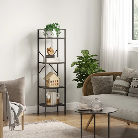 Стеллаж Стилвуд 14 узкий, 4 полки Leset 4687207095631