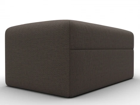 Модуль пуф Лига-060 НПБ (ЛДСП,Брус,Фанера,Рогожка/Коричневый) Лига Диванов 129734