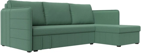 Диван угловой Слим правый угол (Зеленый/Рогожка) Лига Диванов арт.121151