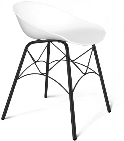 Стул SHT-ST19/S107 белый/черный муар Sheffilton 8896568701