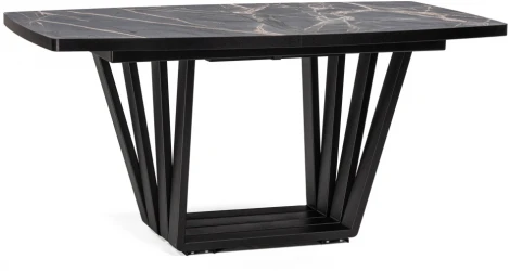 Стол на тумбе Woodville Эудес черный 528471