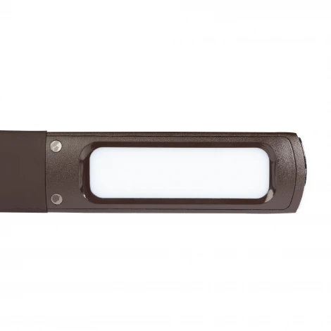 Офисная настольная лампа с термометром Uniel TLD-542 Brown/LED/300Lm/5000K/Dimmer (220V, диммер, сенсорный выключатель)
