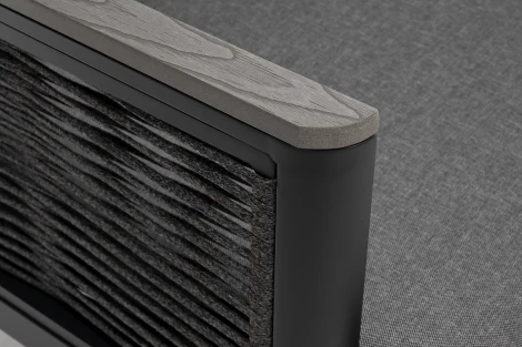 "Париж" угловой модульный диван, каркас из алюминия, цвет серый 4SIS арт.УТ-00008437