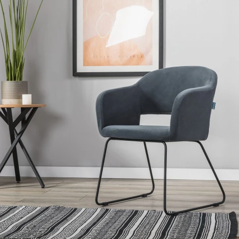 Кресло Oscar Diag grey/Линк R-Home арт.410118143h_Diaggrey_черн