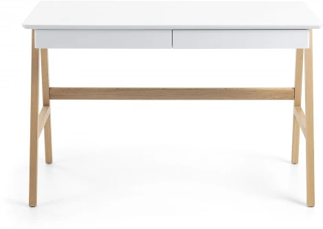 Компьютерный стол La Forma (ex Julia Grup) Dyana (Белый/ МДФ,Дерево,Меламин,Дуб)