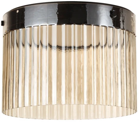 Потолочный светильник Odeon Light Pillari 5047/24LC черный/светл.янтарный/металл/стекло LED 24W 4000К 2715Лм