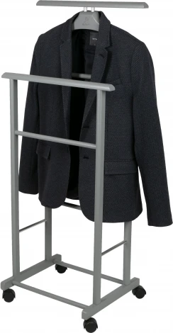 Вешалка костюмная на колесах В 22Н серый от фабрики Mebelik