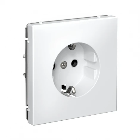 Розетка с заземлением (белый) Systeme Electric GAL000143S