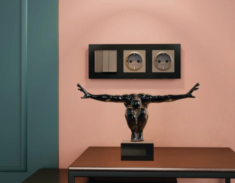 Рамка Ambrella Volt ALFA Techno (Черный матовый) 3-ая AF220703