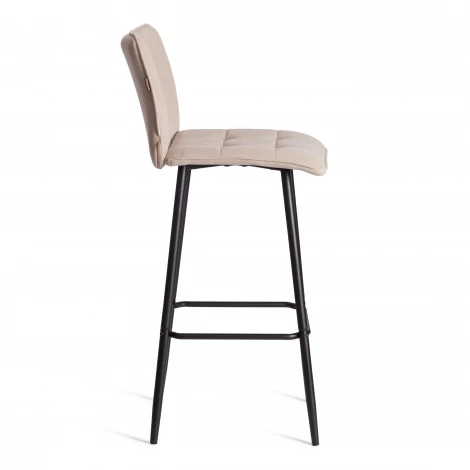Барный стул Bari/Бари Tetchair (Металл,Велюр/Бежевый) арт.24907