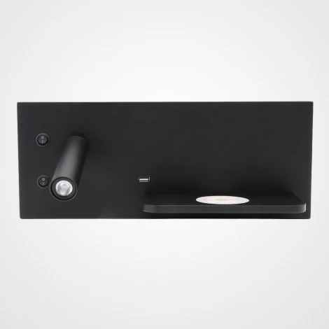 Настенный светильник с беспроводным ЗУ LED GENIUS Left Black ImperiumLoft Genius01 (227209-23)