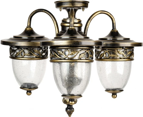 Потолочный светильник уличный Oasis Light KRAKOV 1 S 87270SA/3 Gb (220V, фонарь, IP44)