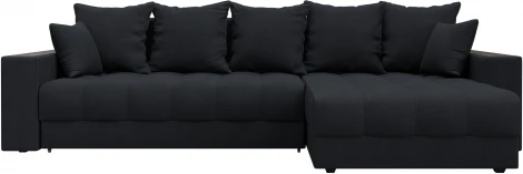 Диван угловой с декором и полкой Лига-050 НПБ Лига Диванов (Замша) арт.128612