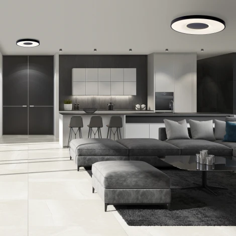 Потолочный светильник круглый Mantra Coin 7564 (регулировка яркости, LED, 220V, пульт управления, круглые)