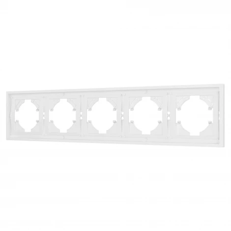 Рамка пластиковая FRM-TENDO-PL-5-WH (Arlight, Белый) 053851