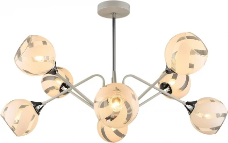 Потолочная люстра на штанге Reluce 04897-0.3-08 WT+CH (220V)