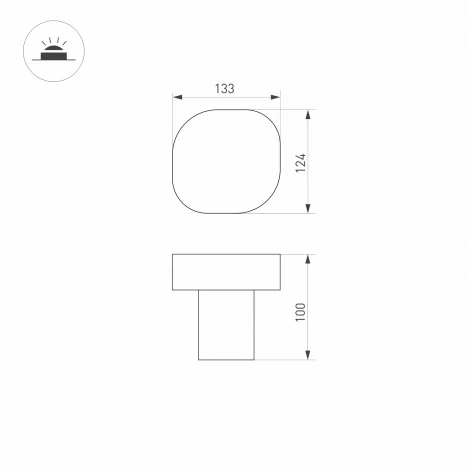 Наземный светильник Arlight LGD-SWAMP-BOLL 030002