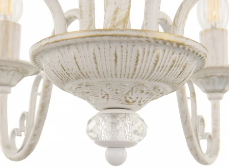 Подвесная люстра Arte Milano AM342620 342620/6 WT+G (220V, на цепи, подсвечник, свеча)