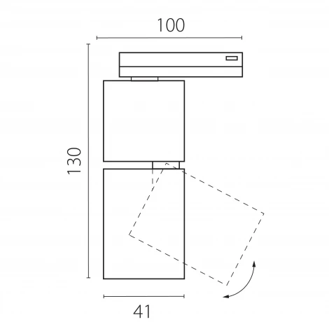 Трековый светильник однофазный светодиодный Lightstar Volta CCT 227017 5W 220V 38G