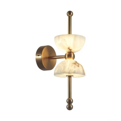 Бра Odeon Light Feliz 6685/7WL бронзовый/белый/алебастр/металл IP20 LED 7W 560Лм 3000K 220V