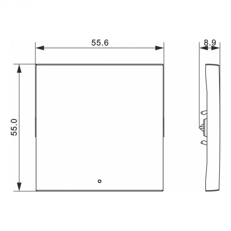 Клавиша 1-я с подсветкой, мокко Donel A07 DE29053