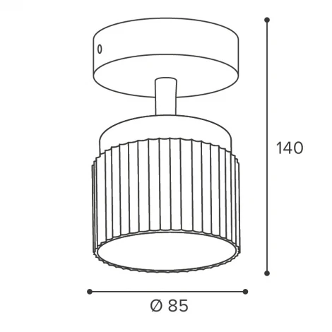 Спот Wolta WSL-GX53/19WG-2 под лампу GX53 Белый / Золотой MUSE