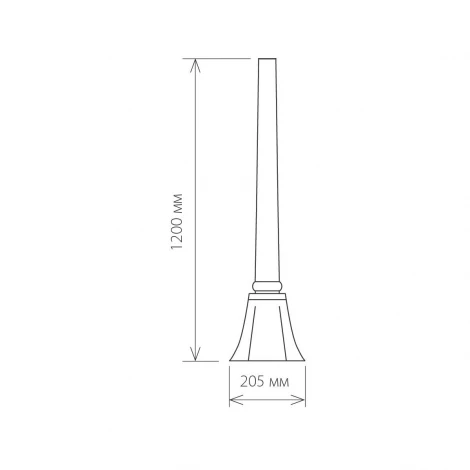 Столб для светильника Elektrostandard 1043 Type-F-black