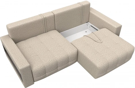 Диван прямой с полками Лига-053 НПБ Лига Диванов (Велюр) арт.128904