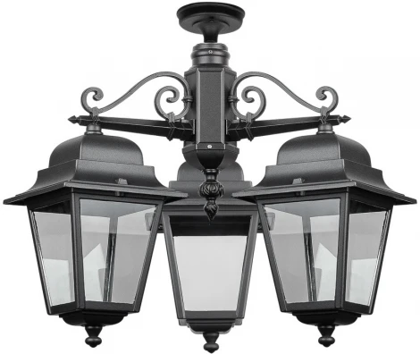 Потолочный светильник уличный Oasis Light QUADRO L 79970LA/3 Bl (220V, фонарь, IP44)