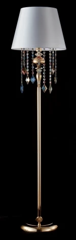 Торшер Crystal Lux MERCEDES PT1 GOLD/COLOR (220V, подвески)
