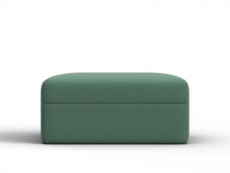 Модуль пуф Лига-060 НПБ (ЛДСП,Брус,Фанера,Рогожка/Зеленый) Лига Диванов 129737