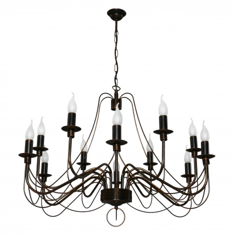 Подвесная люстра Аврора Замок 10010-12L