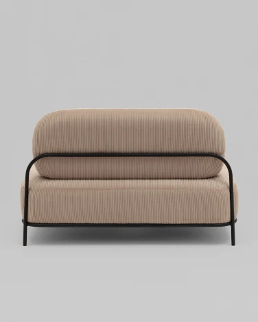 Диван Стоун велюр рельефный бежевый Stool Group арт.УТ000040009