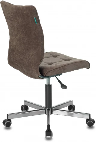 Кресло Бюрократ CH-330M/LT-10 без подлокотников темно-коричневый крестовина металл Stool Group арт.УТ000002994