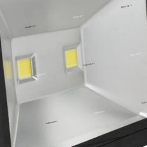 Прожектор уличный светодиодный Horoz, 1 плафон, черный с никелем и прозрачным