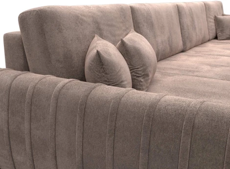 Диван П-образный Лига-057 НПБ Лонг Лига Диванов (Велюр) арт.129333