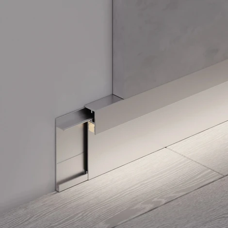 Профиль PLINTUS-H54B-2000 ANOD (Arlight, Алюминий) 046387