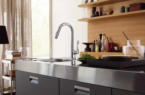 Смеситель Axor Citterio 39835000 для кухонной мойки, хром