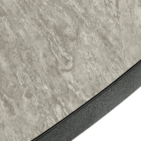 Стол Rudolf круглый раскладной 100-130x100x75см, Бетон слюда, чёрный Bradex Home RF 0302